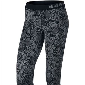 nike pro running compression tights snakeskin